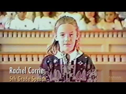 Rachel Corrie, kelas 5 SD.