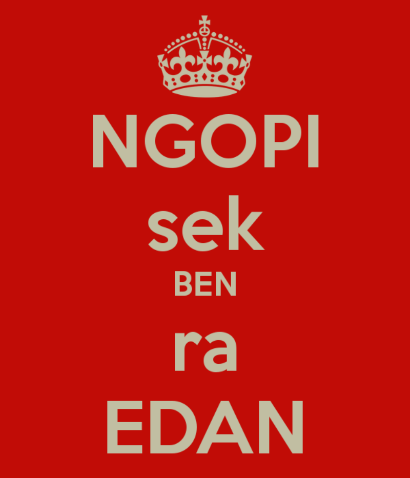 Ajakan ala "ndak edan"