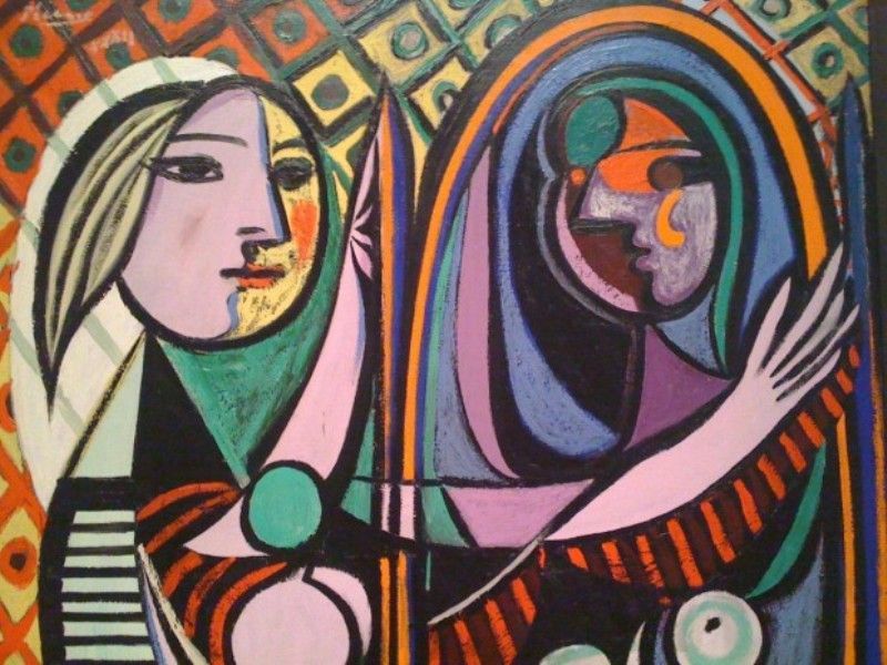 kenapa wajah wanita dalam lukisan picasso terpotong?
