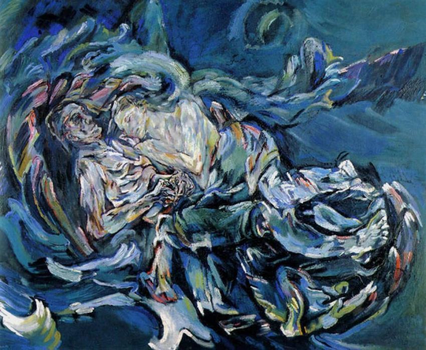 Oskar Kokoschka, 'Badai'/'Pengantin Angin', 1914.