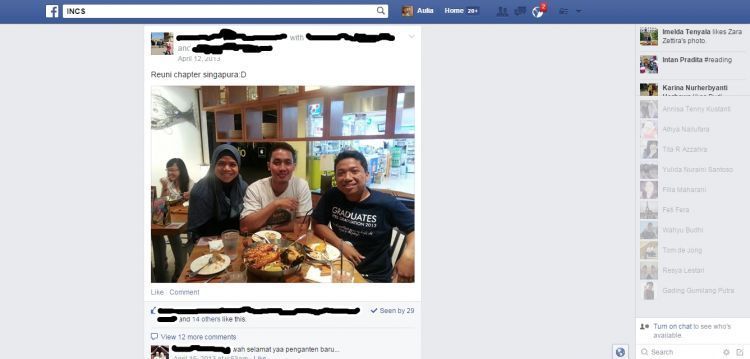 Kenangan manis di Facebook