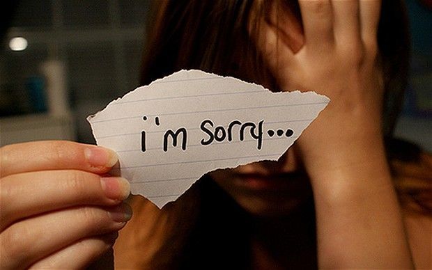Say sorry