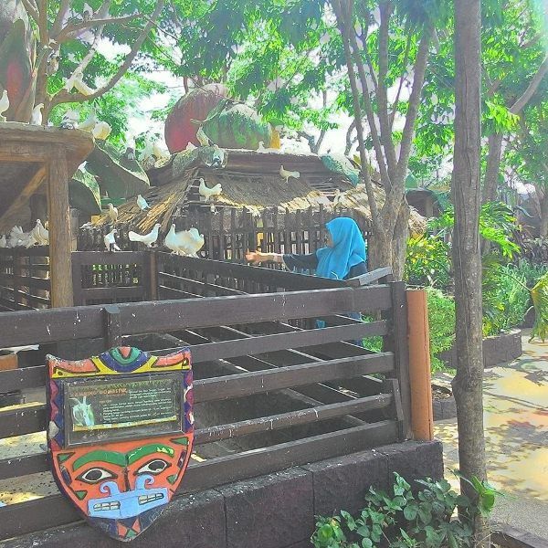 Bermain bersama burung-burung di Mazola (dok. pribadi)
