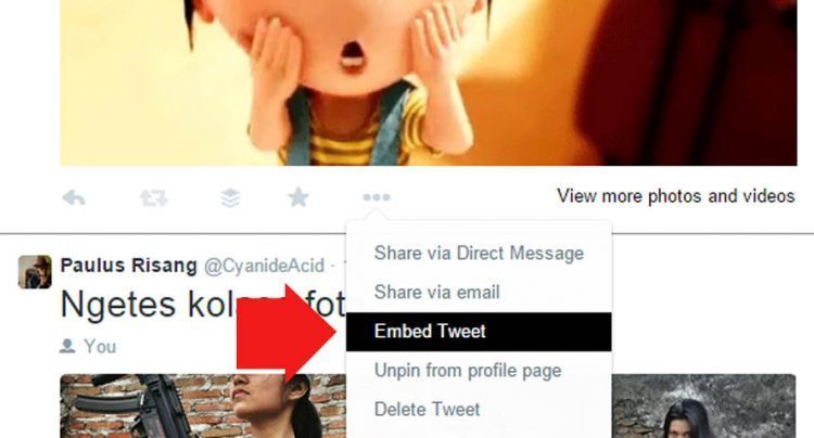 Embed tweet