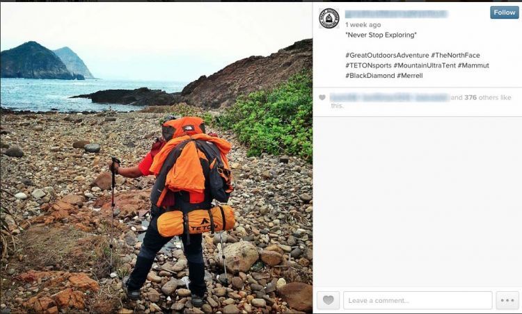 Pecinta alam dengan segala perlengkapannya