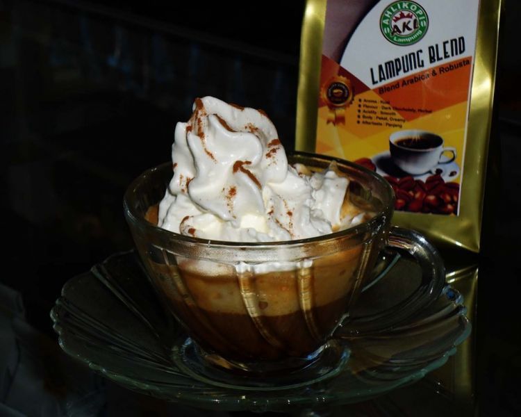 Resep espresso con panna