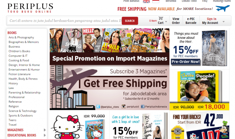 Situs online penjual buku