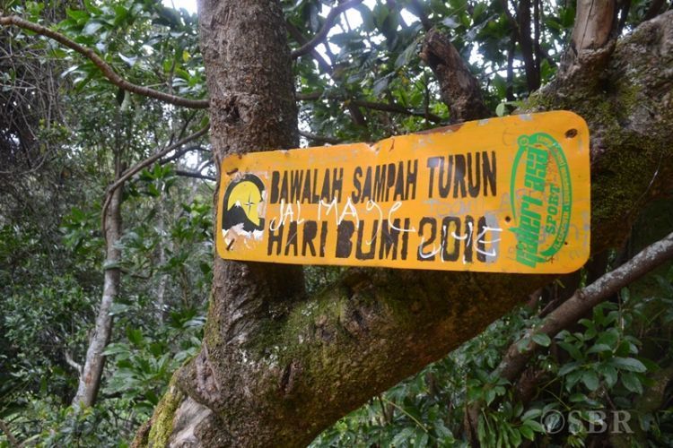 Bawa trashbag dan bawa turun sampahmu dan yang kamu temui. (dok. pribadi)