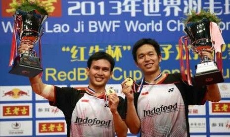 Moh.Ahsan/Hendra Setiawan meraih Gelar Juara Dunia 2013