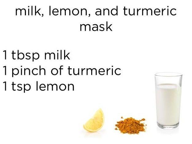 Masker dari susu, kunyit, dan jus lemon