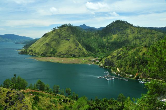 Keindahan Takengon dari atas bukit