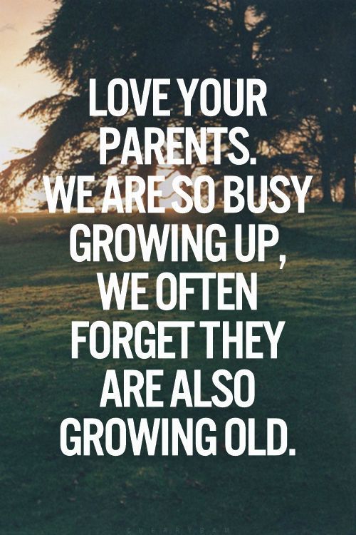 Because sometimes we are too busy growing
