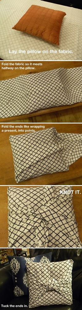 Sarung bantal tanpa dijahit
