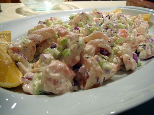 shrimp salad with mayo