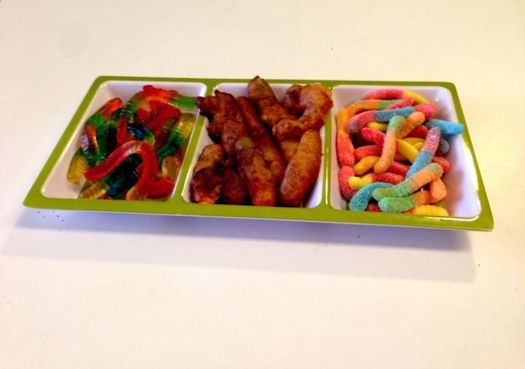 fried gummy candies
