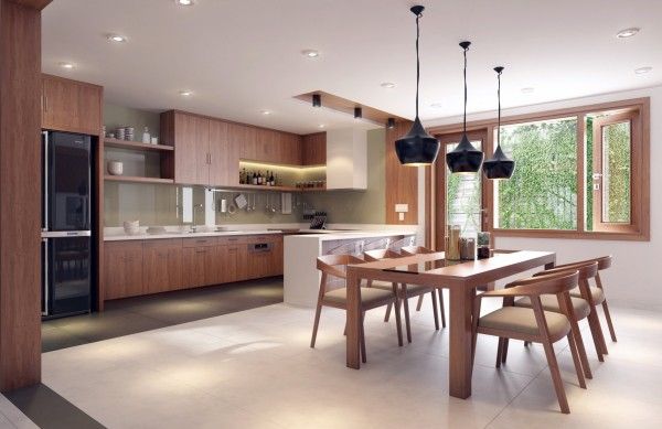 Dapur Open Plan