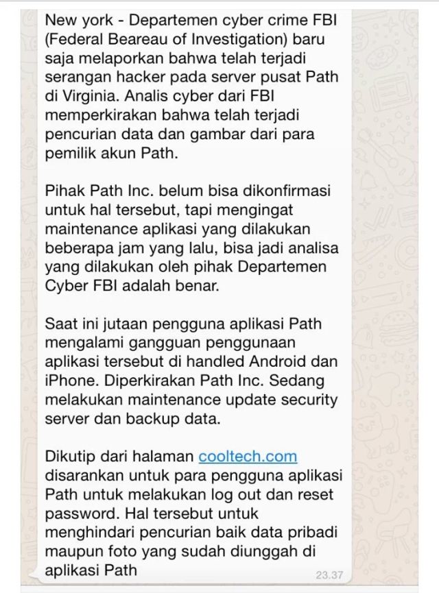 Path Mati Suri Sehari Semalam. Anak Muda Penggunanya Pun ...