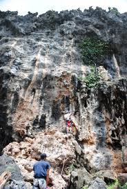 rock climbing