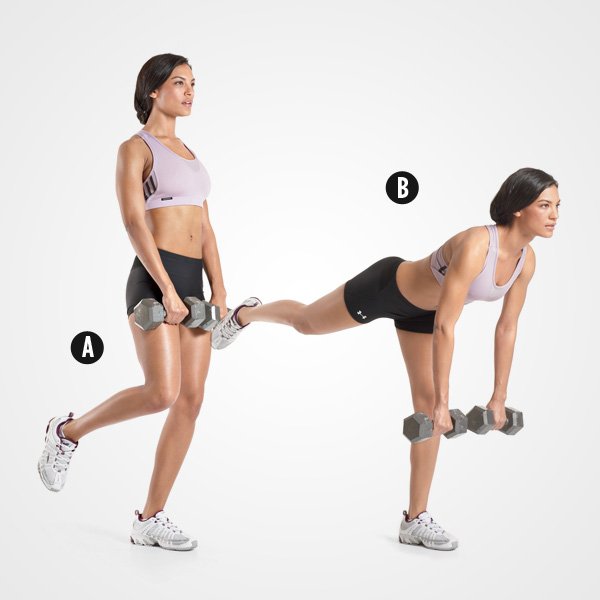 sing leg dbell lift