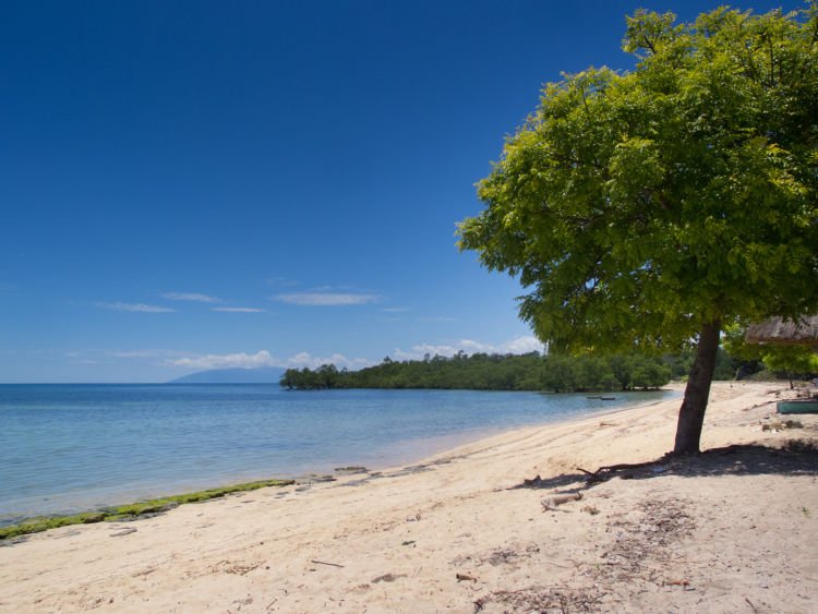 Pantai dekat pos perbatasan di Atapupu