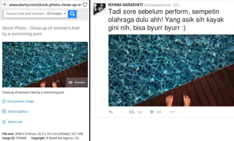 Yang sarapan udah ketahuan. Masak yang renang juga bohong?