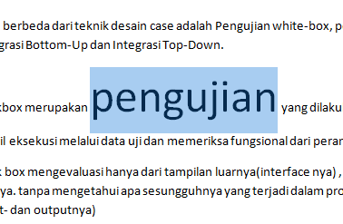 Memperbesar ukuran huruf dengan Ctrl+Shift+ sign (>)