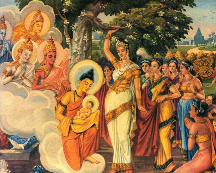Lahir di Lumbini.