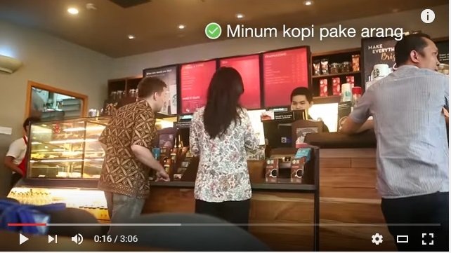 "kalau bisa pakai arang ya"