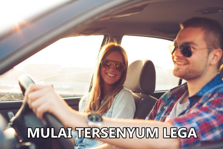 Mulai ada lengkungan bibir kebahagiaan.
