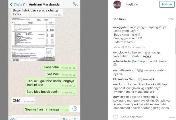 Untung Marshanda Cuma Minta Tagihan Listrik ke Egi John 