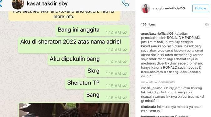Curhatan Anggita Sari