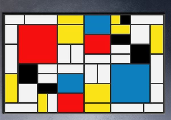 Kreasi Unik Cermin Dinding Bergaya Piet Mondrian Ini Bisa 