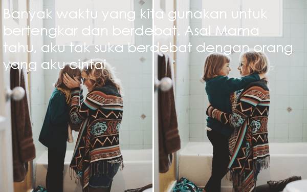 nggak mau berantem terus