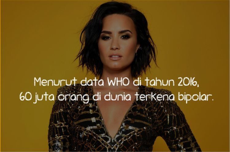 Demi Lovato salah satu seleb dunia yang mengidap bipolar.