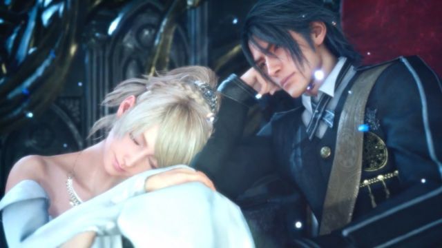 Noctis Lucis Caelum dan Lunafreya Nox Fleuret