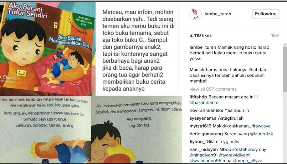 Niatnya Mendidik, Tapi Buku Anak Berisi Adegan Masturbasi 