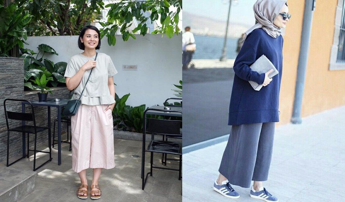 12 Mix and Match Celana Kulot yang Lagi 