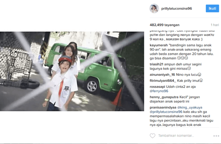 Berbagai tanggapan netizen tentang lagu Nino