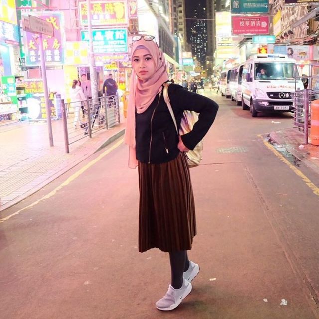 midi skirt untuk hijab
