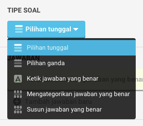 Tiap guru punya jenis soal yang disukai