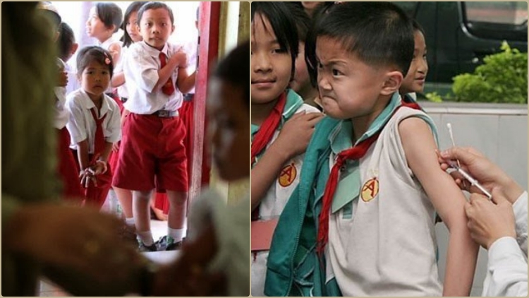 Reaksi Kocak Orang Saat Berhadapan dengan Jarum Suntik. Sembari