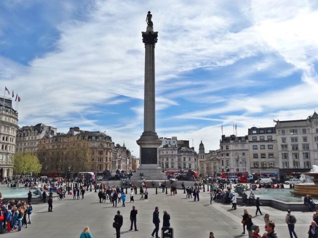 Trafalgar Square in London