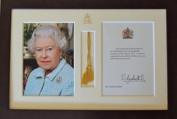 Congrats from The Queen