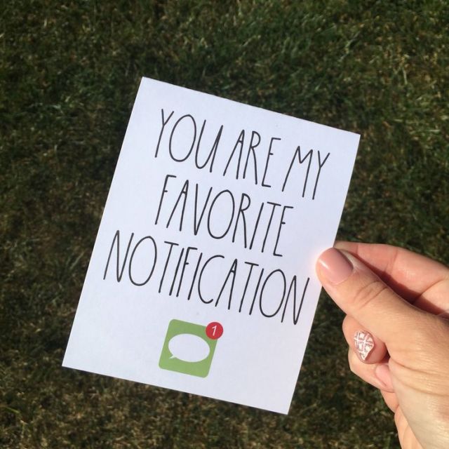 You are my favorite notification