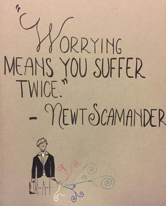 Worrying means suffering