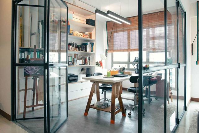 Desain interior maskulin RD residence di Singapura karya HelloEmbryo