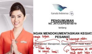 9 Kesalahan Bahasa Di Pengumuman Garuda Yang Larang Penumpang Berfoto