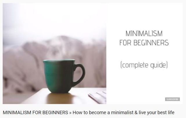 Minimalism For Begginers > How to become a minimalist & live your best life”></p><p class=