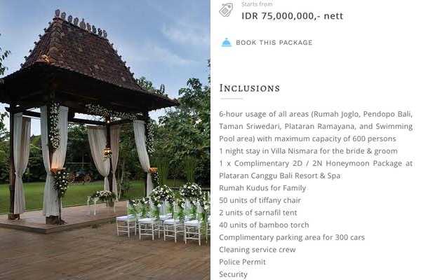 lokasi pernikahan outdoor Jakarta