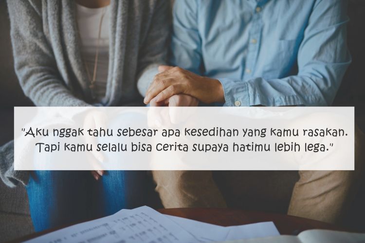8 Kalimat Untuk Menghibur Pasangan Yang Sedang Berduka Daripada Cuma